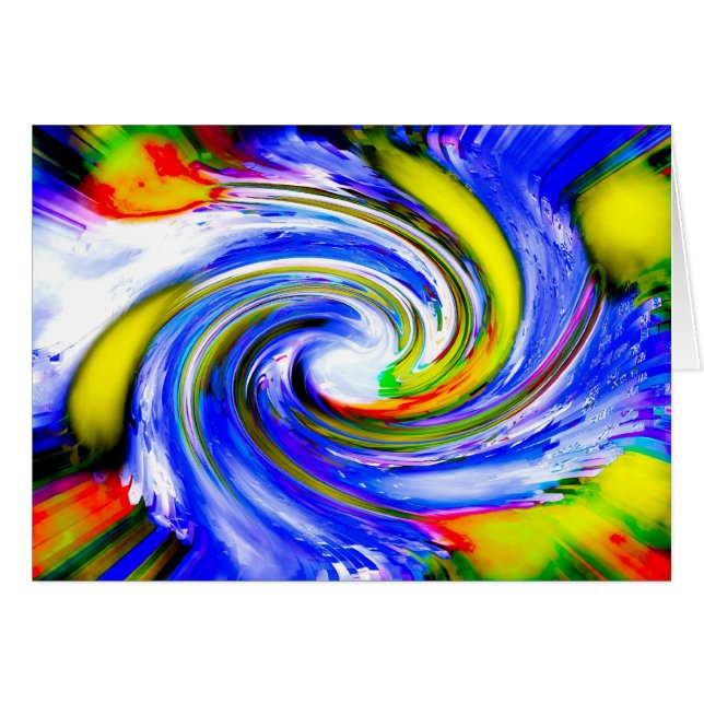 KOSMISK RESA HÄLSNINGSKORT (Framsidan Horizontal)