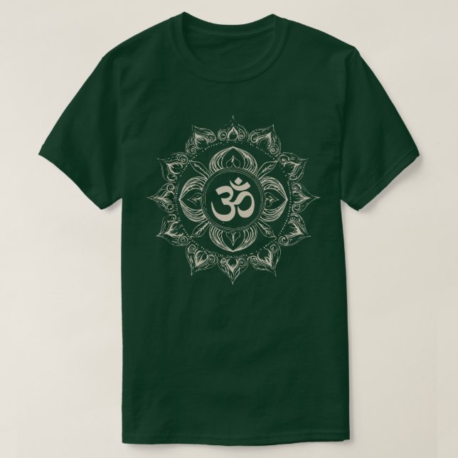 Kosmisk resonans: den psykologiska effekten av Om  T Shirt (Design framsida)