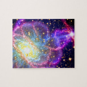 Kosmisk Roligt Lila Party Chaotic Event i Galaxy Pussel