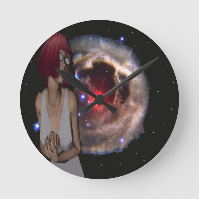 Kosmisk  rund klocka (Framsida)