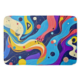 Kosmisk rytmbild badrumsmatta