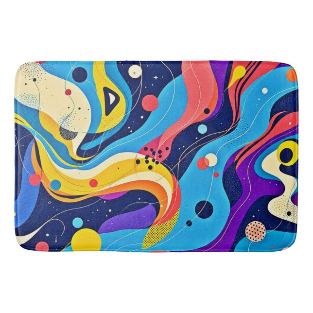 Kosmisk rytmbild badrumsmatta (Framsidan)
