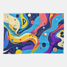 Kosmisk rytmbild kökshandduk