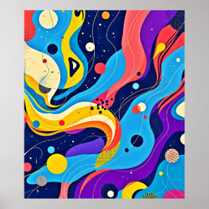 Kosmisk rytmbild poster