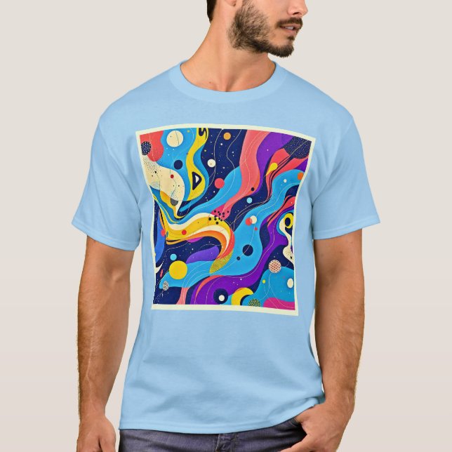 Kosmisk rytmbild t shirt (Framsida)