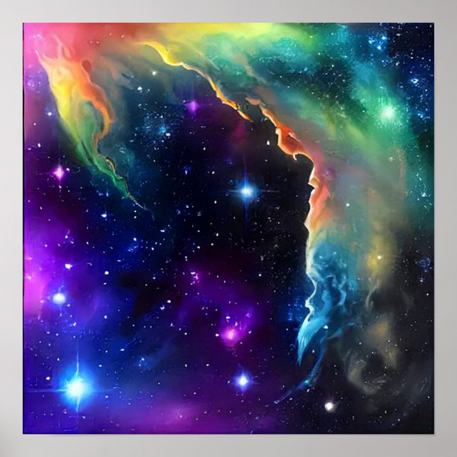 Kosmisk scen poster (Framsidan)