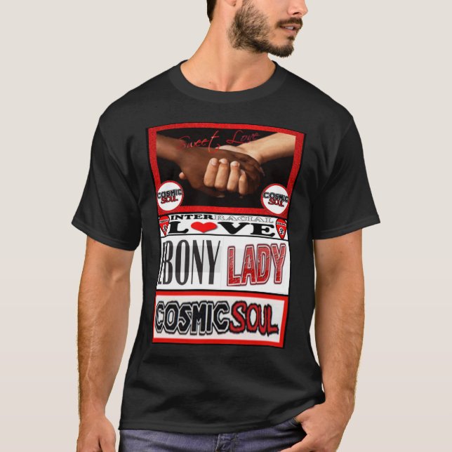 Kosmisk Soul - ebenholtssvart dam T Shirt (Framsida)