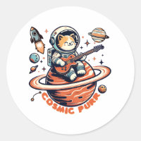 Kosmisk spinn - Astro gitarrist katt