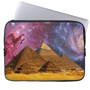 kosmisk storm över egyptenen laptop fodral