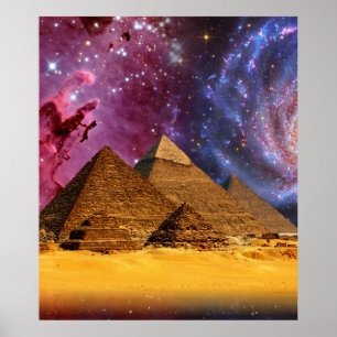kosmisk storm över egyptenen poster