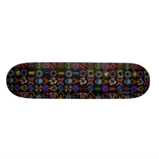 Kosmisk symbolskateboard skateboard bräda 20,5 cm