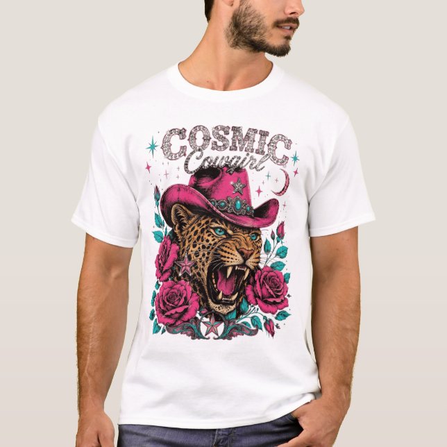 kosmisk tiger t shirt (Framsida)