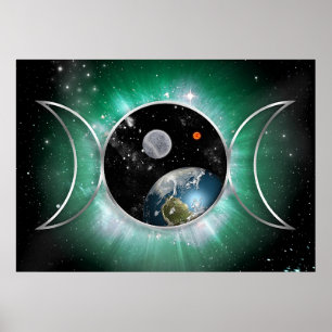 Kosmisk trefaldig gudinna poster
