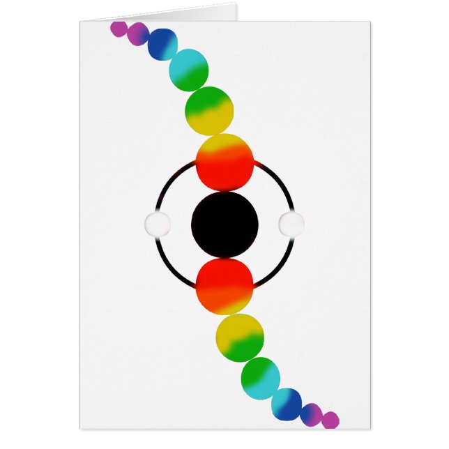 Kosmisk Twist. Hälsningskort (Framsidan)