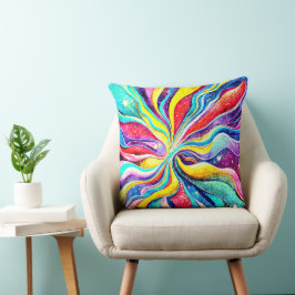 KOSMISK UTFORMNING AV ENKEL ABSTRAKT KUDDE