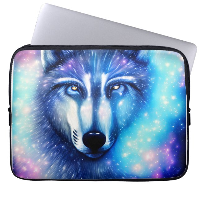 Kosmisk Varg Laptop Fodral (Framsidan)