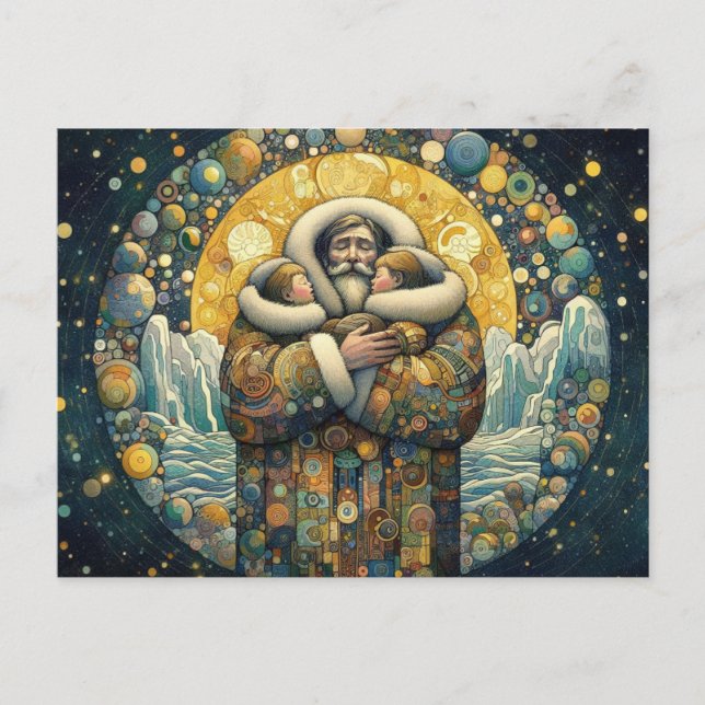 "Kosmisk vintervärme" Vykort (Framsida)