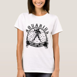 Kosmisk vision: Aquarius Zodiac Tee