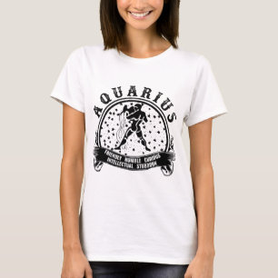 Kosmisk vision: Aquarius Zodiac Tee