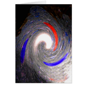 Kosmiska bubblor sprängs hälsningskort