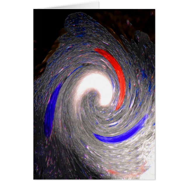 Kosmiska bubblor sprängs hälsningskort (Framsidan)