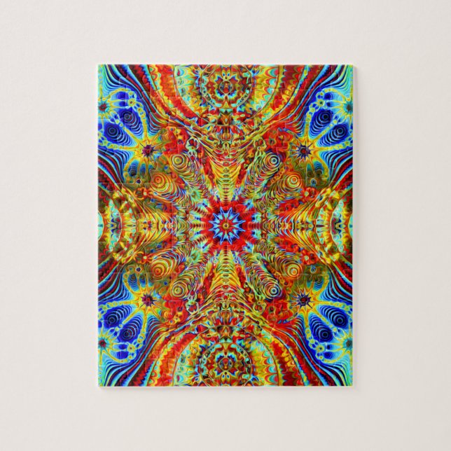 Kosmiska Creatrip2 - Psychedelic trippy design Pussel (Vertikal)