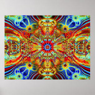 Kosmiska Creatrip2 - Psychedelic trippy visuellt Poster