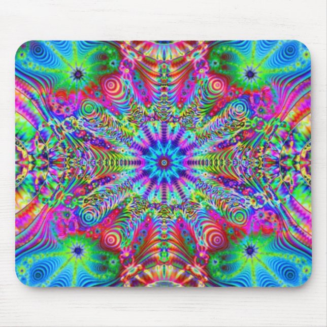 Kosmiska Creatrip - Psychedelic trippy design Musmatta (Framsidan)