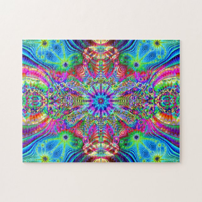 Kosmiska Creatrip - Psychedelic trippy design Pussel (Horisontell)
