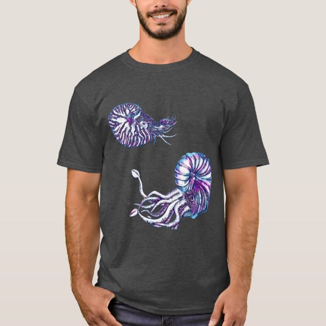 Kosmiska djuphavsarter t shirt (Framsida)