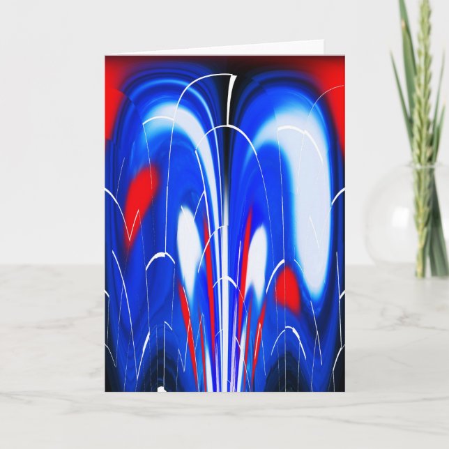 Kosmiska fläktar helgkort (Framsida)