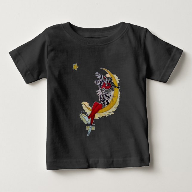 Kosmiska Gaze: Elf på Måne Äventyr T Shirt (Framsida)