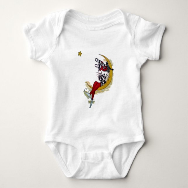 Kosmiska Gaze: Elf på Måne Äventyr Tee Shirt (Framsida)