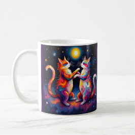 Kosmiska katter kaffemugg