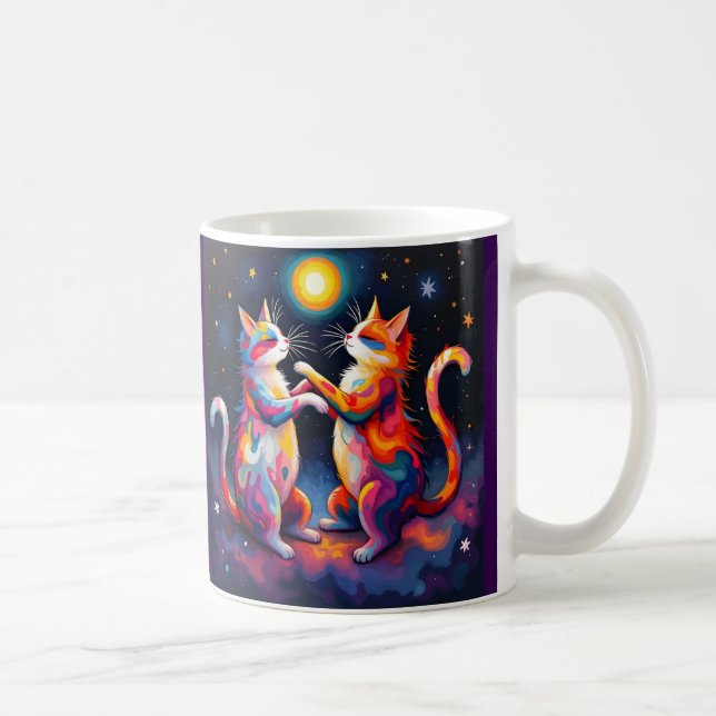 Kosmiska katter kaffemugg (Höger)