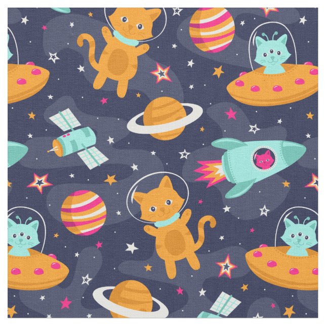 Kosmiska katter tyg (Närbild)
