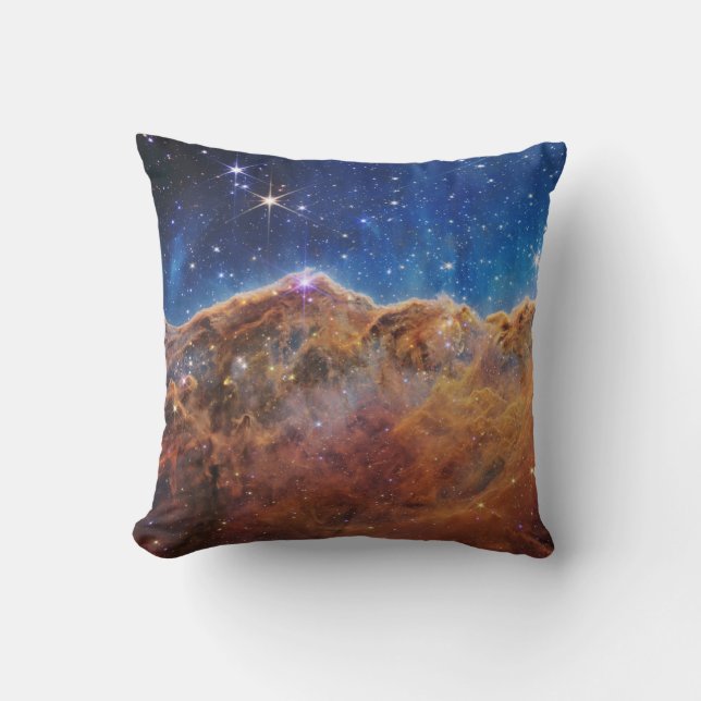 Kosmiska klipp i Carina Nebula Kudde (Framsida)