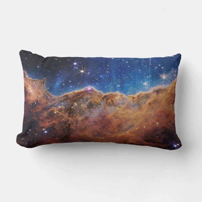 Kosmiska klipp i Carina Nebula Lumbarkudde (Framsida)
