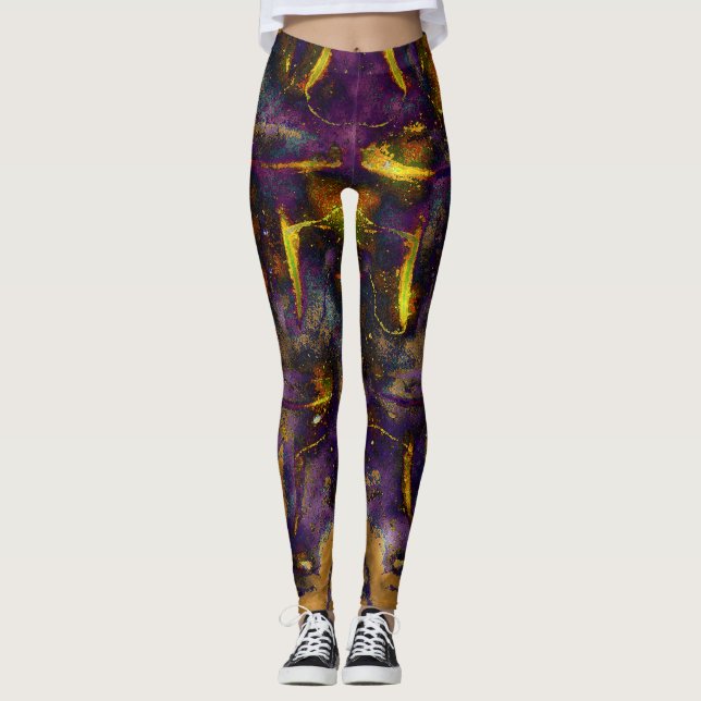 Kosmiska kollisioner leggings (Framsida)
