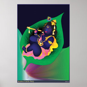 Kosmiska Krishna förkroppsligar Poster