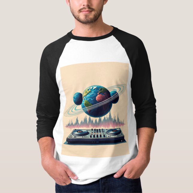 Kosmiska slag Celestial Soundscapes Galactic Groov T Shirt (Framsida)
