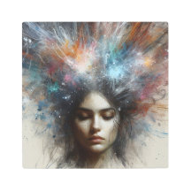 Kosmiska sprängningar: Abstrakt Explosion av Färg