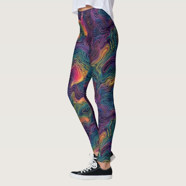 Kosmiska topografi - Roligt Leggings (Vänster)