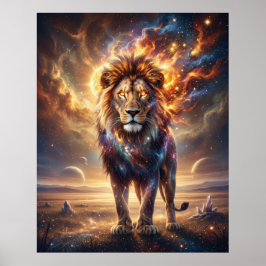 Kosmiske Lejonet Stjärnornas Kung Poster