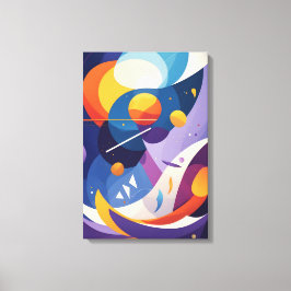 Kosmiskt Abstrakt-flöde Canvastryck