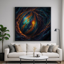 Kosmiskt Ägg - Abstrakt Mystisk Design