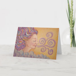 "Kosmiskt andetag" Greeting card Kort