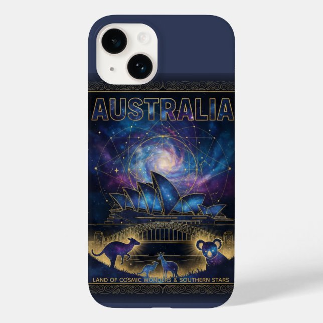 Kosmiskt Australien Sydney Celestial Konst (Baksida)