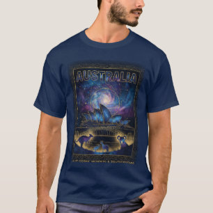 Kosmiskt Australien Sydney Celestial Konst T Shirt