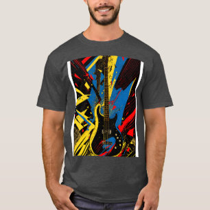 Kosmiskt Bass Riff Shattering Musical Dimensions f T Shirt